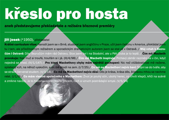 Křeslo pro hosta, březen 2007